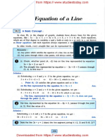 ICSE Class 10 Maths Chapter 14 Equation of A Line