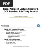 Tizen/Artik Iot Lecture Chapter 5. Ocf Standard & Iotivity Tutorial