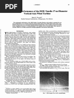 Aerodynamic Performance of The DOE/Sandia 17-M-Diameter Vertical-Axis Wind Turbine