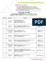 Courseguide MOVERS Practice Tests - 1session - Nov2021