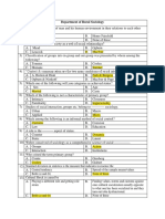 MCQs (Dept. of Rural Sociology)