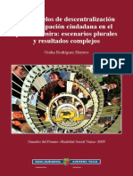 Modelo de DZ y Participación Ciudadana