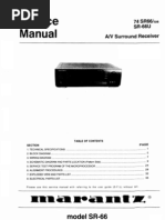 Marantz SR66 SR66U Audio