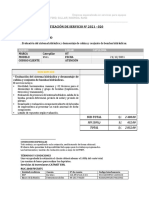 Cotizacion de Servicio #2021-020 - Incimi - 950L.