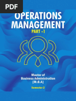 Part I Operations Management