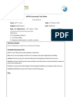 MYP2 Assessment Task Sheet