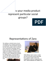 How Does Your Media Product Represent Particular Social Groups?