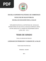 Tesis de Grado: Escuela Superior Politécnica de Chimborazo Facultad de Salud Pública