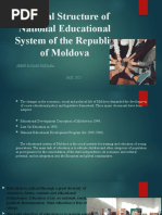 General Structure of National Educational System of The Republic of Moldova