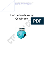 Instruction Manual of Airlock: Zhengzhou Chinatown Grain Machinery Co., LTD