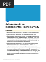 Administração e Cálculo de Medicamentos