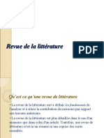 Revue de Litterature - Cours