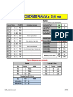 Traco - Concreto 21 Mpa