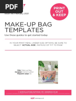 Make-Up Bag Templates: Print OUT & Keep