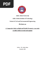 A Comparative Study On Rigid and Flexible Pavement-A Case Study at Addis Ababa To Awash Road Segment - Dec-2020