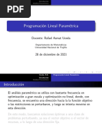 Programación Paramétrica