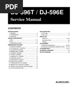 Service Manual: DJ-596T / DJ-596E