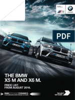 The BMW X5 M and X6 M.: Price List. From August 2016