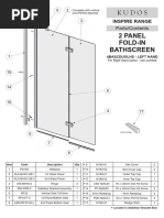 2 Panel Fold in Parts Sheets