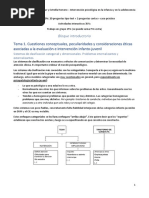 Apuntes Intervención Psicológica en Población Infantil y Adolescente de La Universidad de Santiago de Compostela