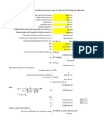 Long Term Deflection of Continuous Beam