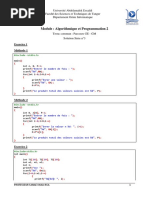 Serie 3 Langage C - Solution