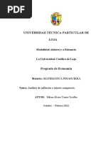 Análisis de Inflación e Interés Compuesto.