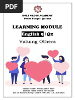 Learning Module lQ2 Valuing Others: English 9