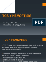 Tos y Hemoptisis Dra. Rugani