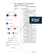 Momento Lineal y Choques - Tabla de Formulas SV