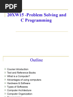 20XW15 - Problem Solving and C Programming