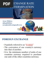 Exchange Rate Determination: Arun Mishra 9893686820