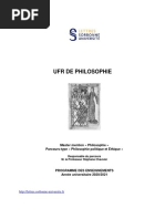 Programme Du Master Philosophie Politique Et Ethique 20-21