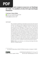 Sororidad Entre Mujeres Mayores en Santiago de Chile. Un Análisis A La Luz de La Gerontología Feminista