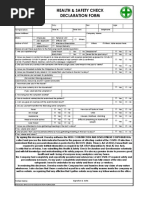 RFDGCDC Health and Safety Declaration Form