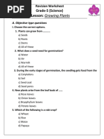 Lesson: Growing Plants: Grade-5 (Science)