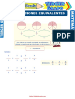 Las Fracciones Equivalentes para Tercer Grado de Primaria