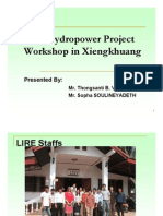 Pico Hydropower Project Workshop in Xiengkhuang: Presented by