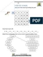 3 Times Table Count by 3s Maze