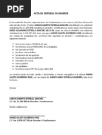 Acta de Entrega de Enseres