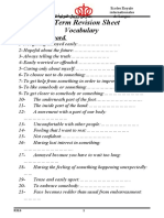 1st Term Revision Sheet Primary 6