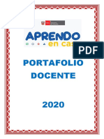 PORTAFOLIO DOCENTE 2020 - Siagie Cusco