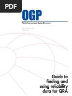 Guide To Finding and Using Reliability Data For QRA