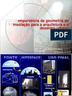 Importância Da Geometria Da Insolação para A Arquitetura e o Desenho Urbano