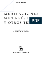 Descartes. Meditaciones 1 y 2