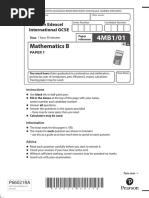 Mathematics B: Pearson Edexcel International GCSE