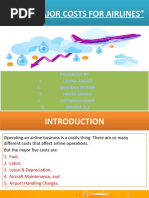 Top 5 Major Costs For Airlines