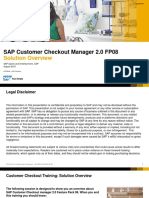 SAP Customer Checkout Manager 2.0 FP08: Solution Overview