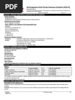 Anticoagulant Acid Citrate Dextrose Solution (ACD-A) : Section 1: Product Identifier & Identifier For The Chemical