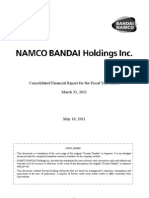 Consolidated Financial Report For The Fiscal Year Ended March 31, 2011